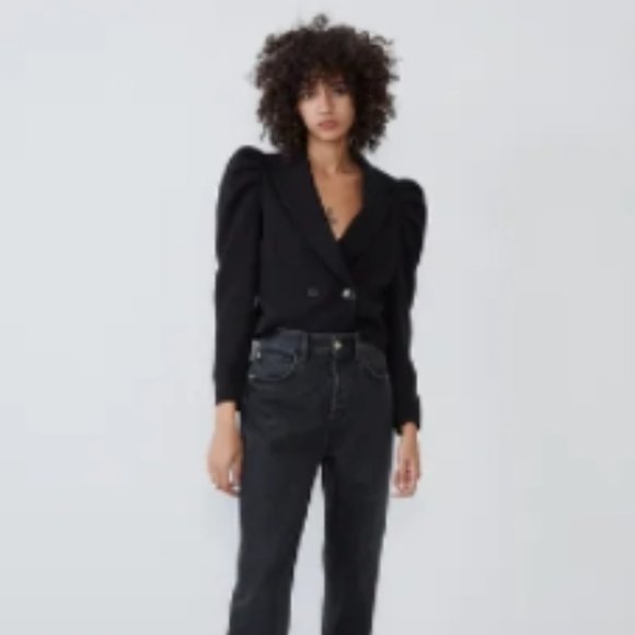 90S STRAIGHT JEANS BLACK - Picture 2 of 3